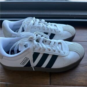 Adidas Women's White and Black Sneakers